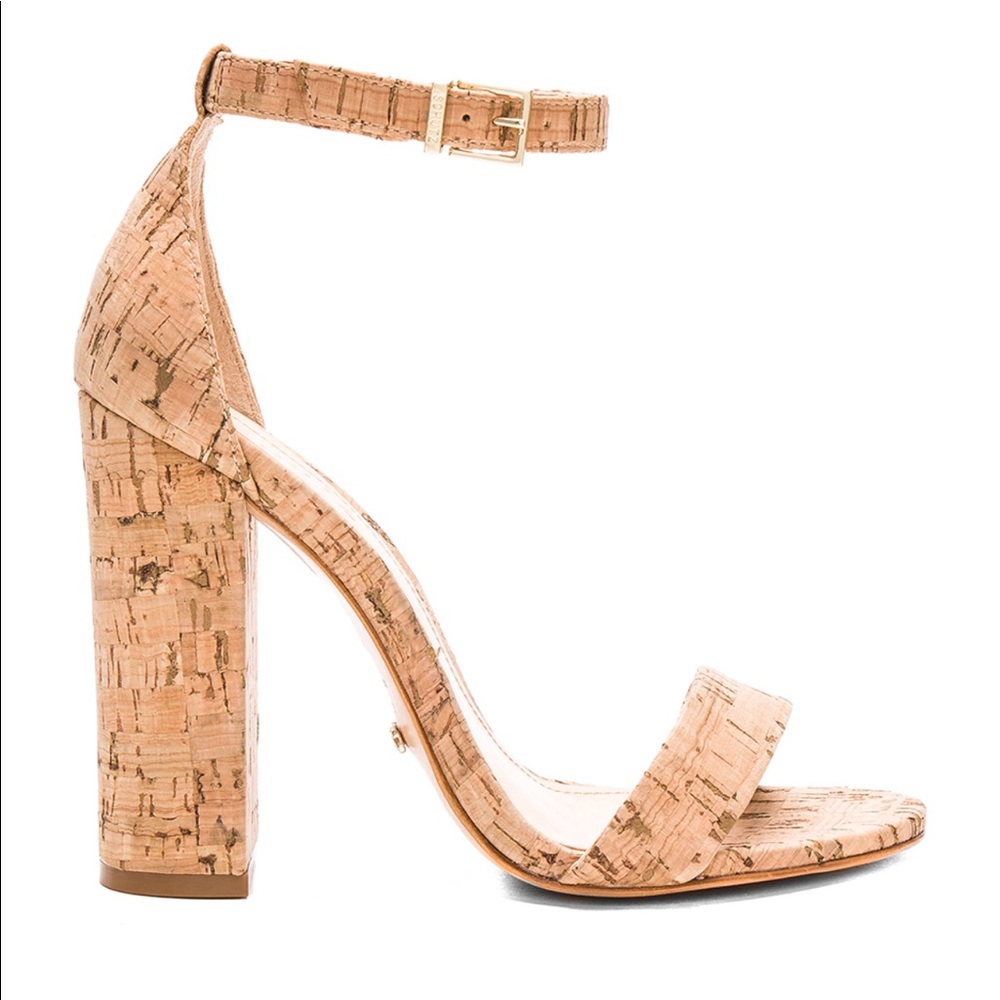 ISO Schutz Cork Enida Heels - size 9 or 9.5